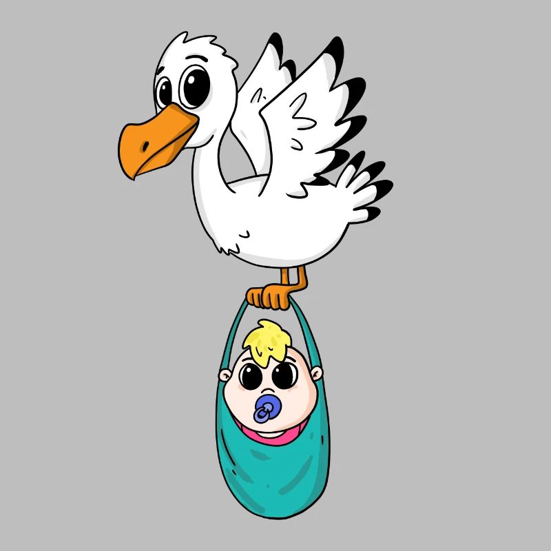 Oiseau avec grossesse de bébé
