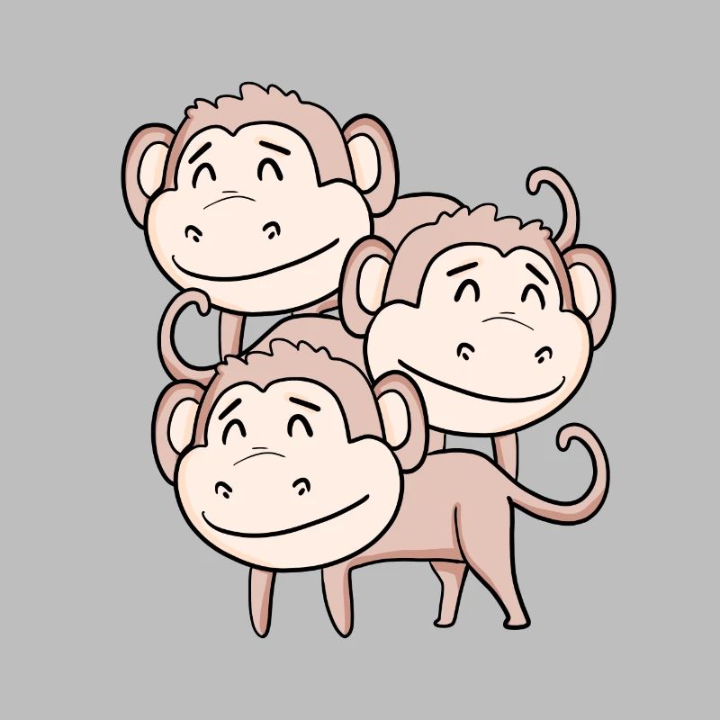 Singes mignons - Singe