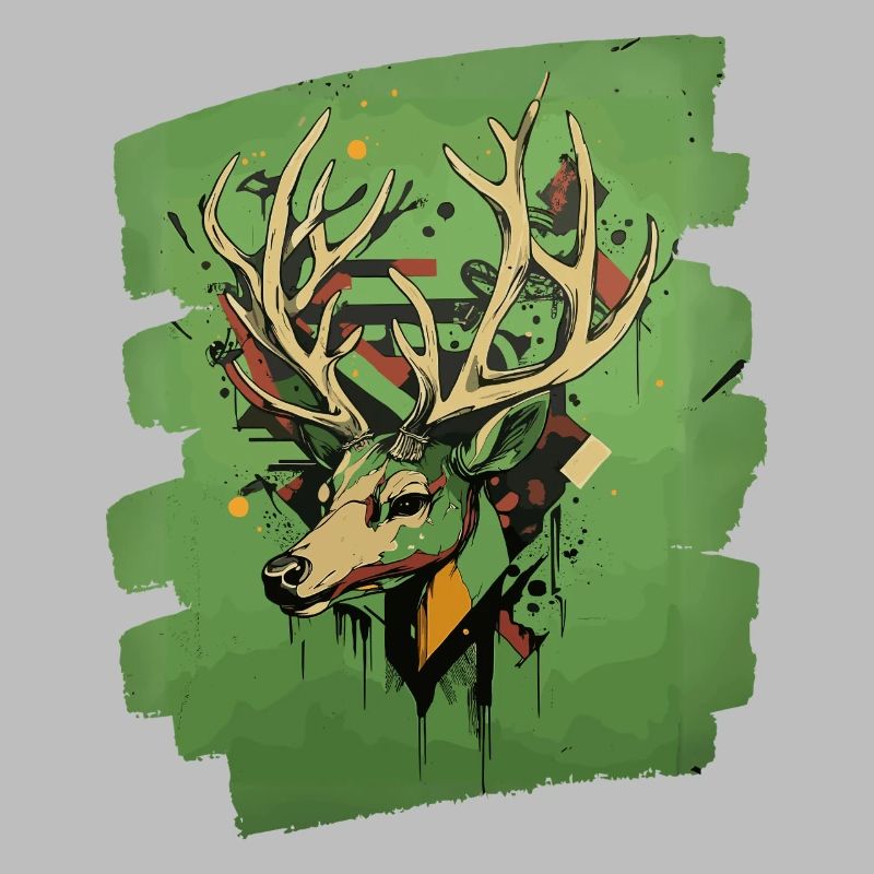 Hirsch mit Geweih