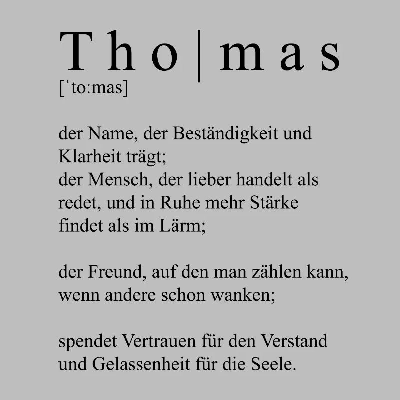 Thomas Definition Typografie