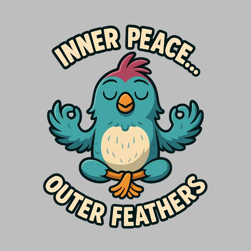 Inner Peace Outer Feather Design