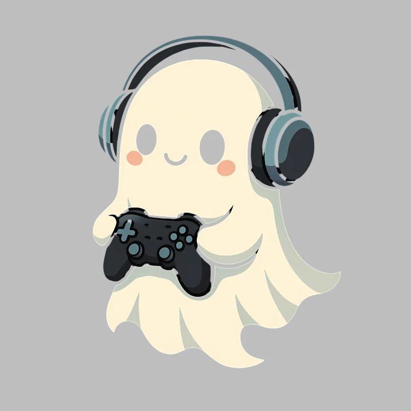 Ghost with Headphones Game Controller