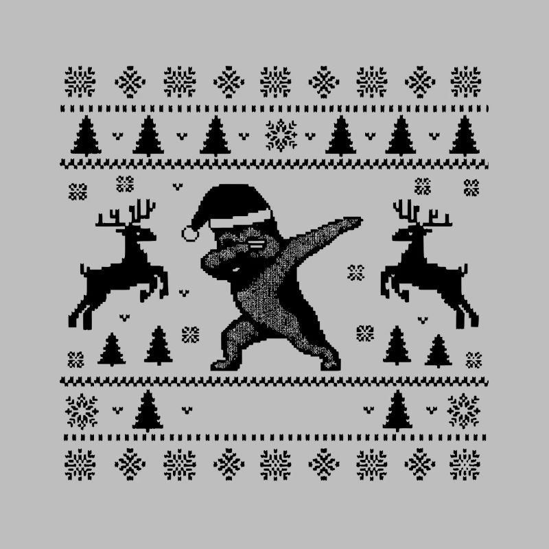 Dabbing Deutscher Schäferhund Weihnachtsmann
