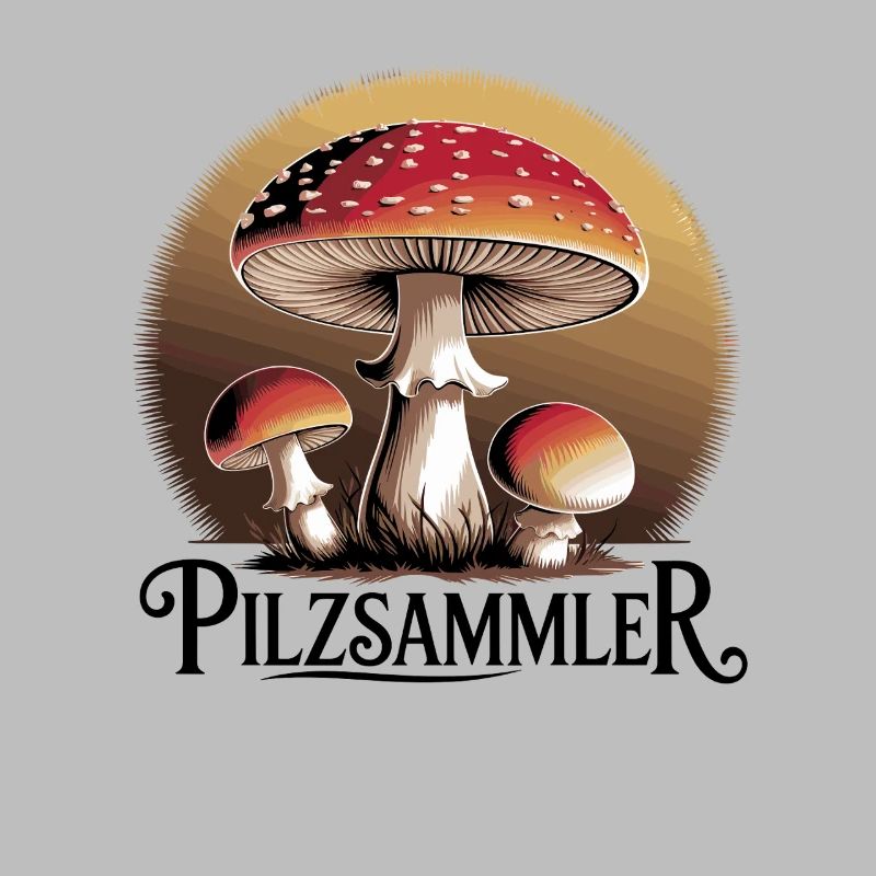 Mystical toadstools in the moonlight