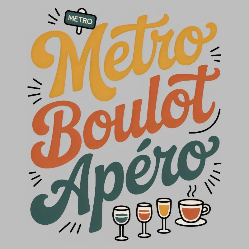 Metro Work Aperitif Humor Routine Work Evening