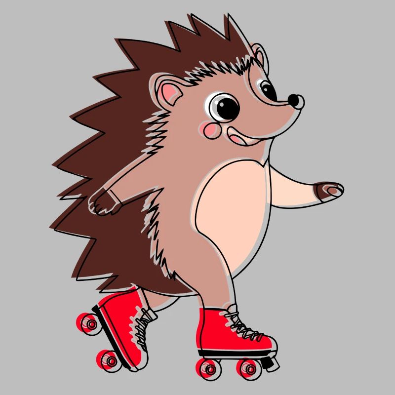 Hedgehog on rollerblades - Niglo on rollerblades
