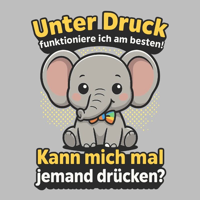 Under pressure elephant, cuddle me saying