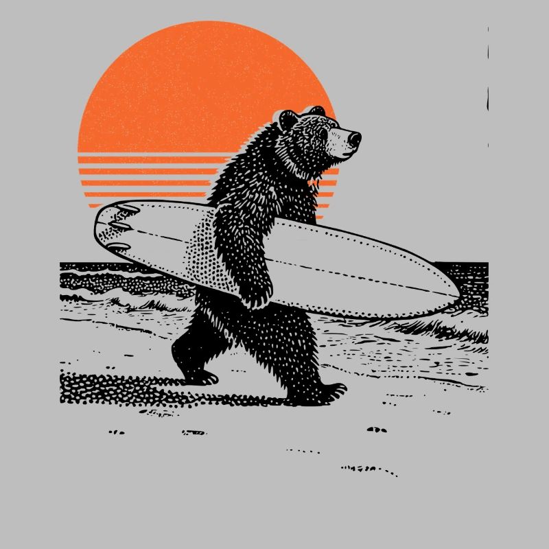 Bear with board