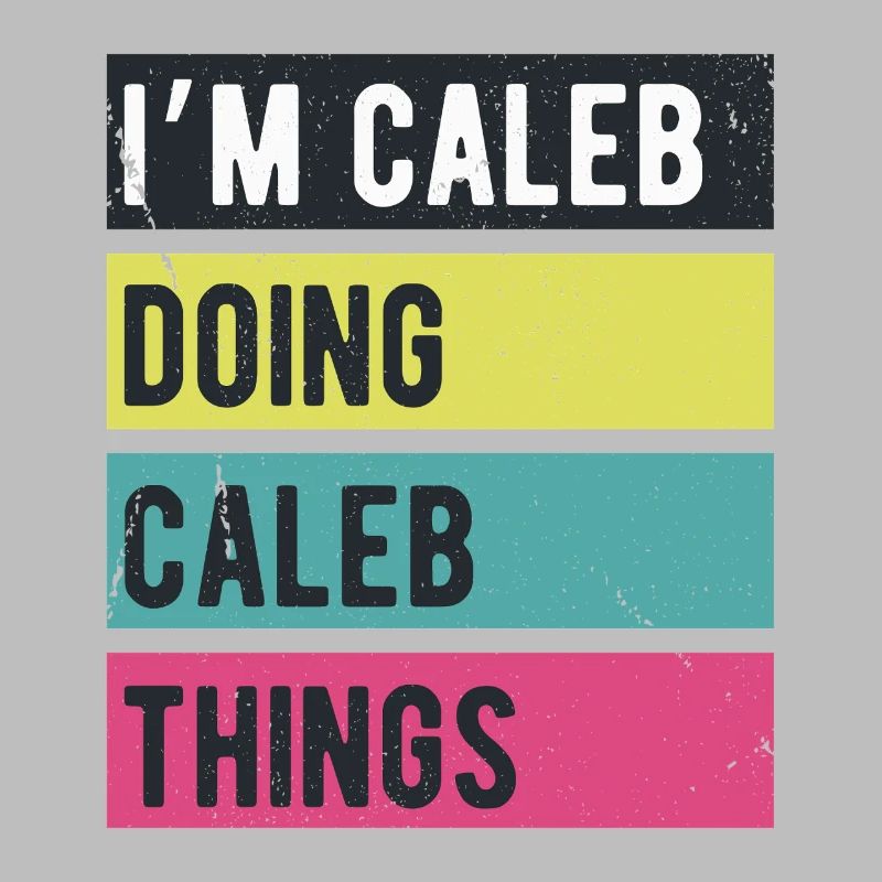Ich bin Caleb und mache Caleb-Dinge in Retro-Farben