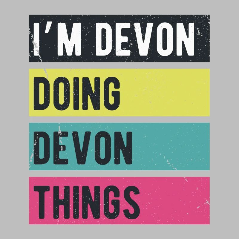 I’m Devon Doing Devon Things Retro Colors