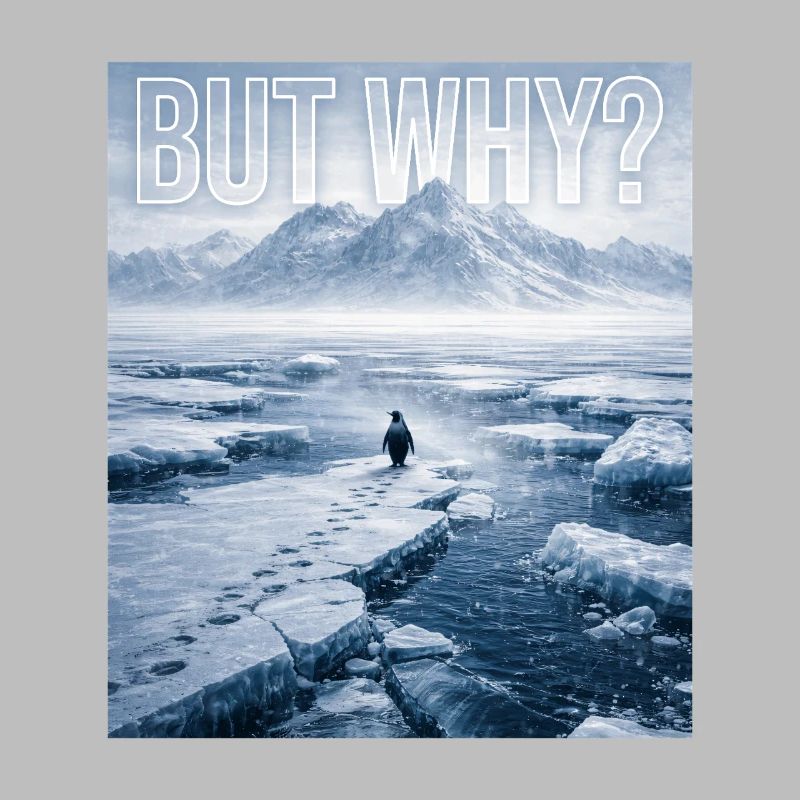 But Why Penguin Meme Existential Sad Humor Mood
