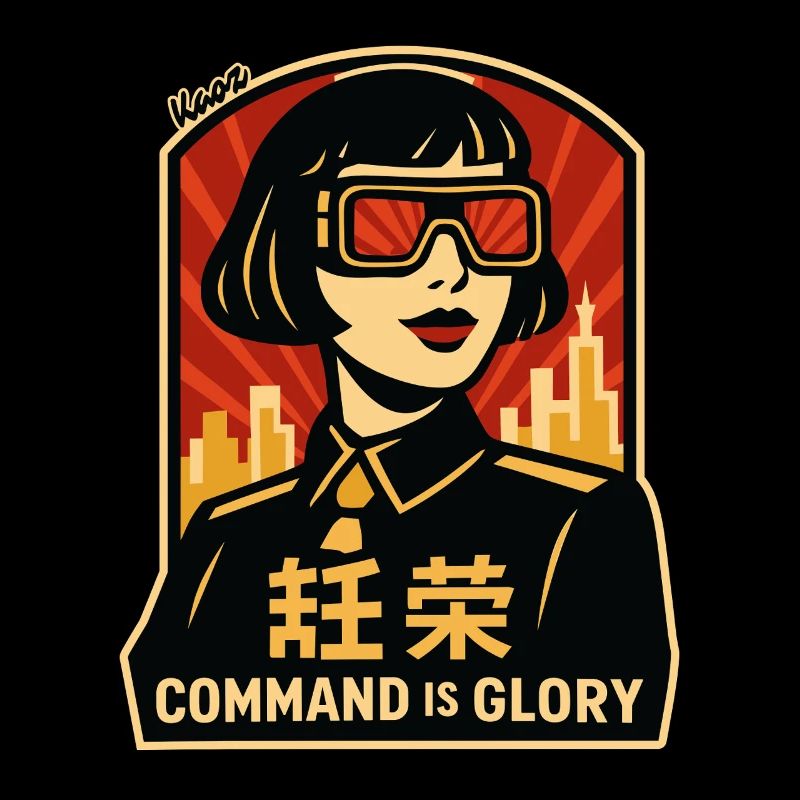 Command Is Glory Retro-Poster