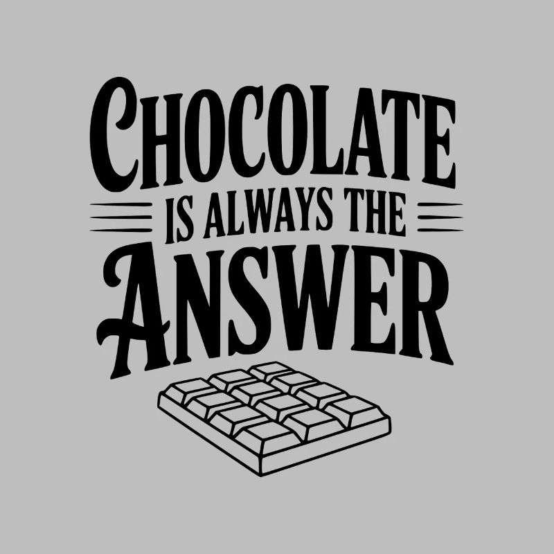 Le chocolat est toujours la solution