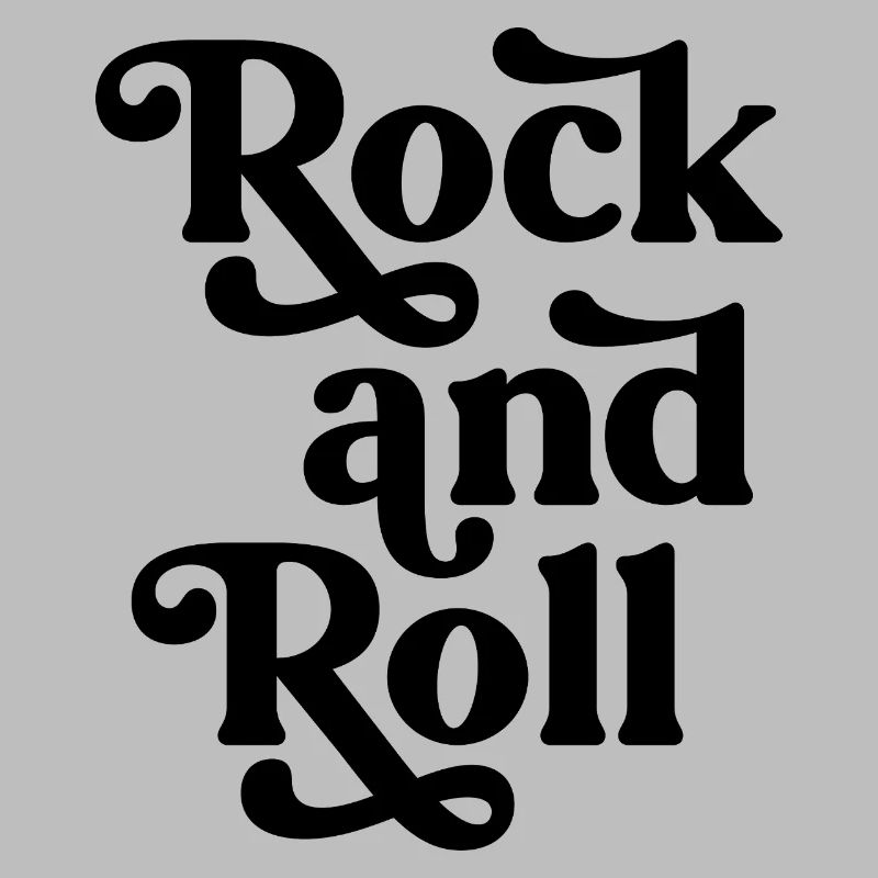 Conception typographique vintage rock and roll