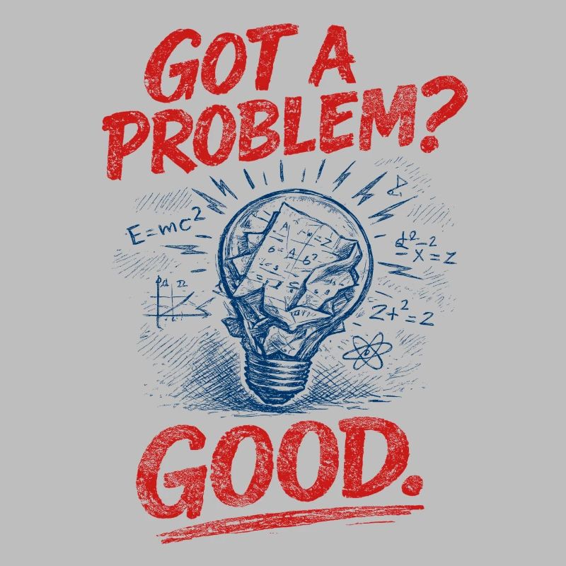 Problem? Gut so | Mathelehrer Mathe Humor