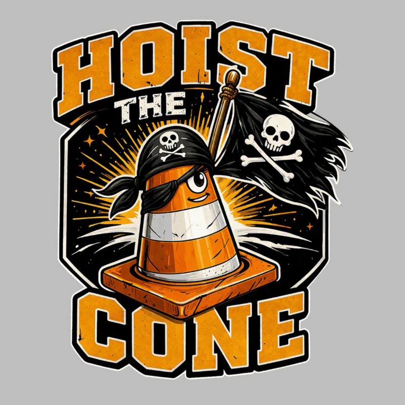 Construction Worker Road Construction Traffic Cone