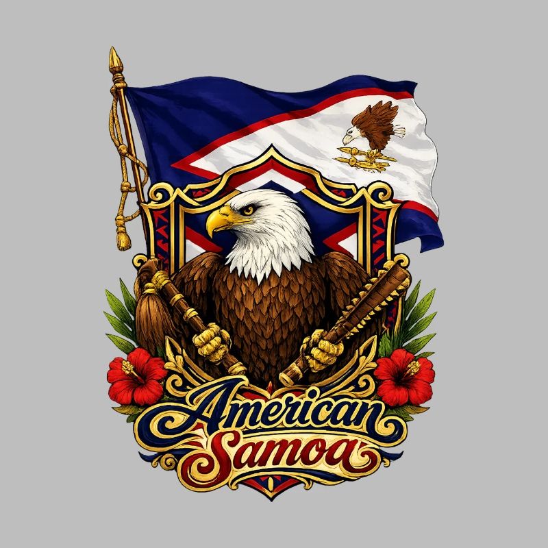 Drapeau de l’aigle des Samoa américaines