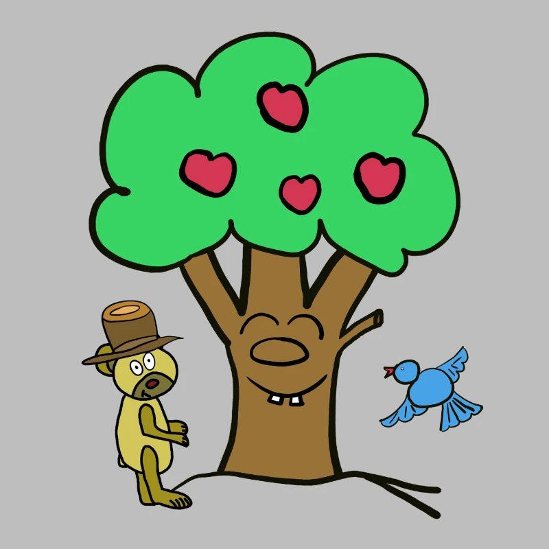 Apple Tree Tree Teddy Bear Summer Child
