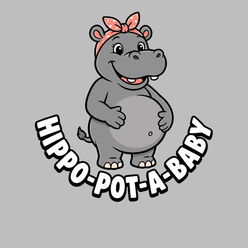 Mère enceinte Hippopotam-un-bébé Hippopotam-un-bébé Hippopotame