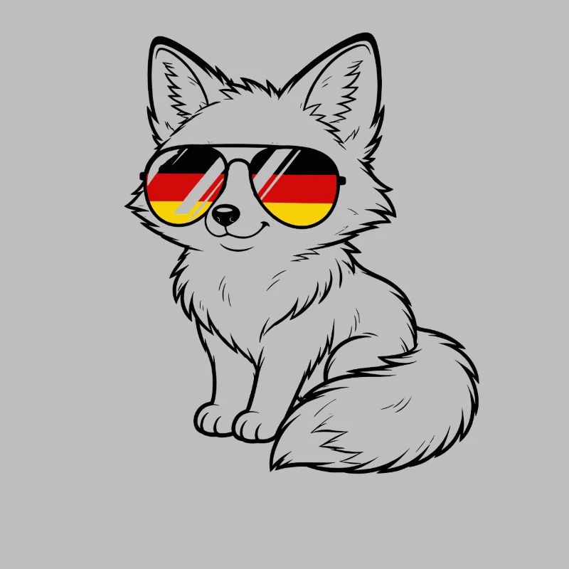 German flag Fox German Germany Foxes