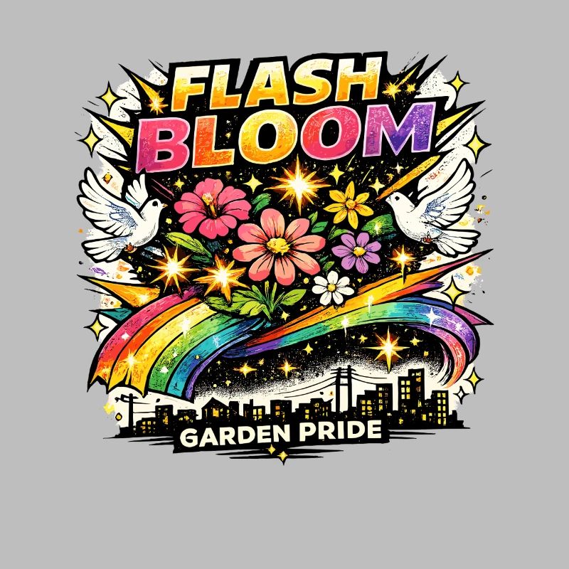 Flash Bloom Garden Pride Blumen Regenbogen