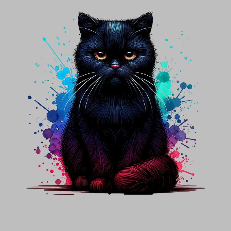 Schwarze Katze Geschenk