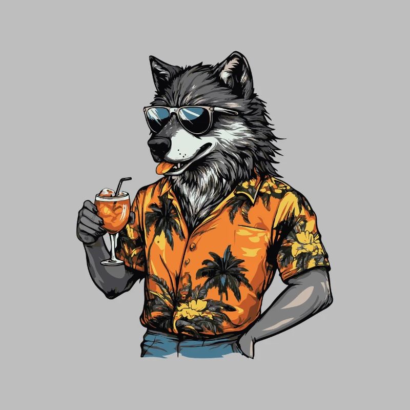 Wolf Comic Sommer