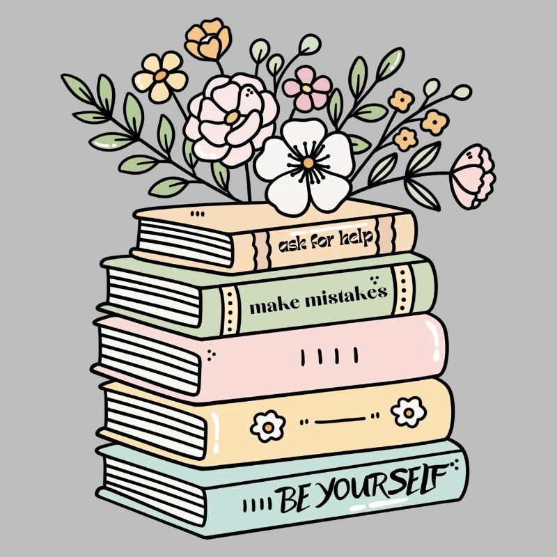 Be Yourself Book Stack Motivation