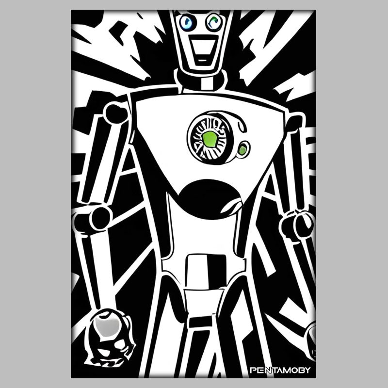 Robot Comic Future Cyborg Machine Technology