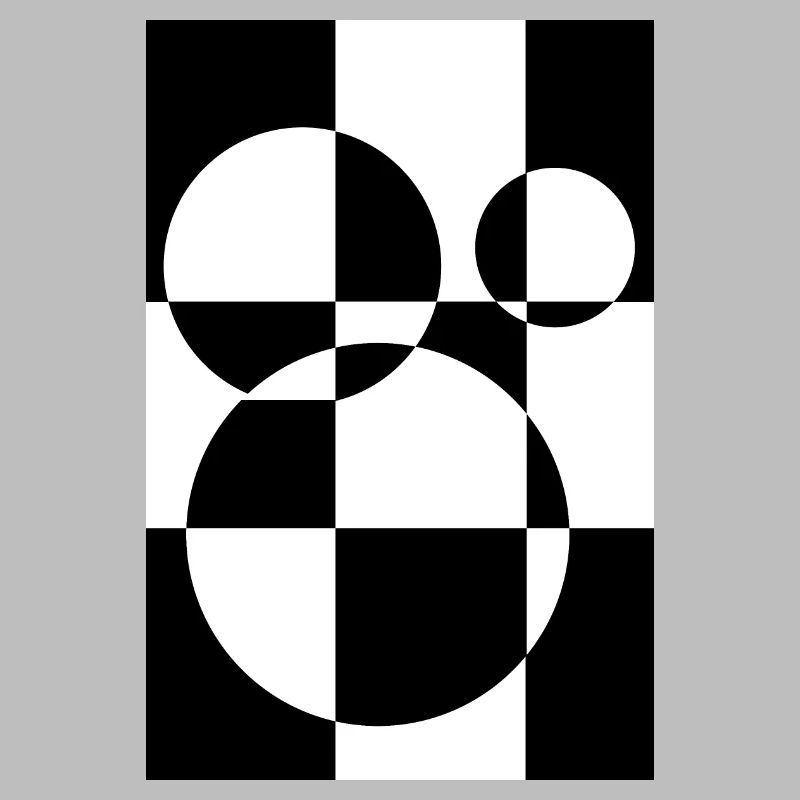Reflet abstrait noir et blanc dans l’objectif