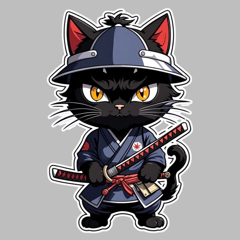 Ninja Katze - Samurai Kätzchen