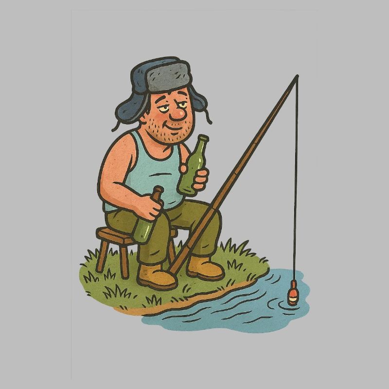 Drunk angler