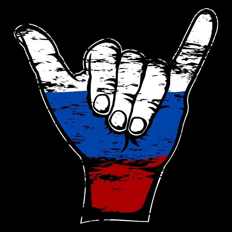 Symbole de surf du drapeau de la Russie utilisé