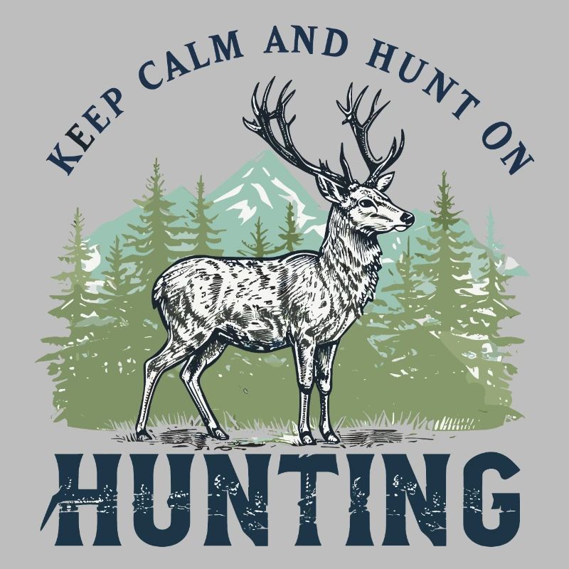 Conception majestueuse de chasse au cerf