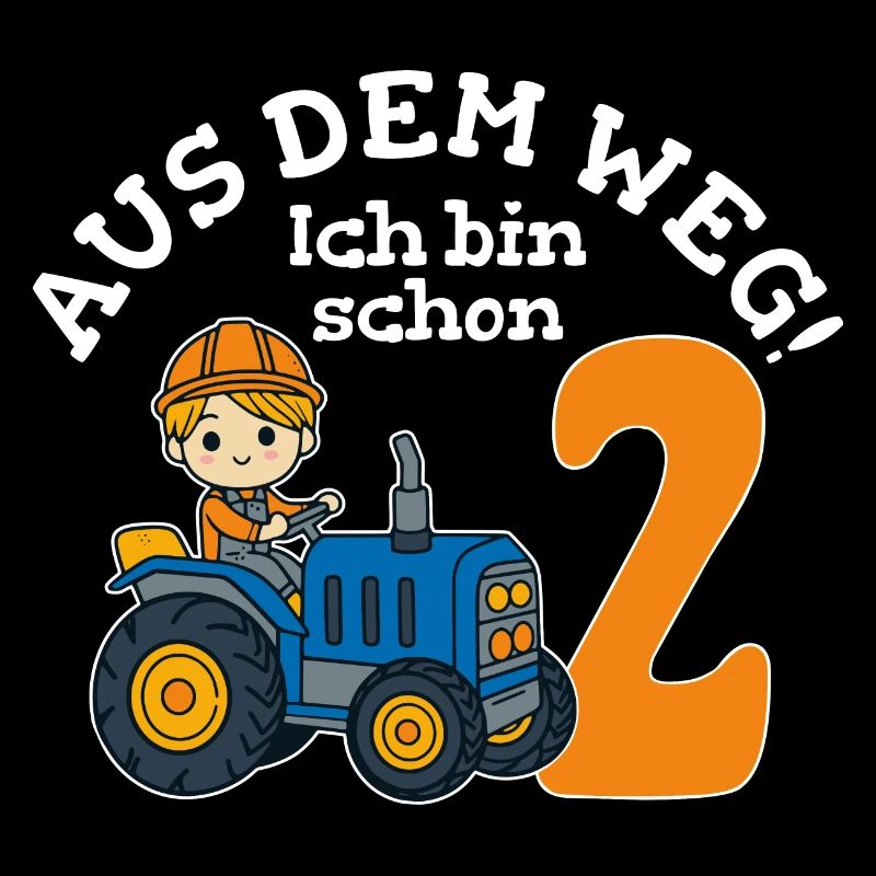 2. Geburtstag Traktor Junge