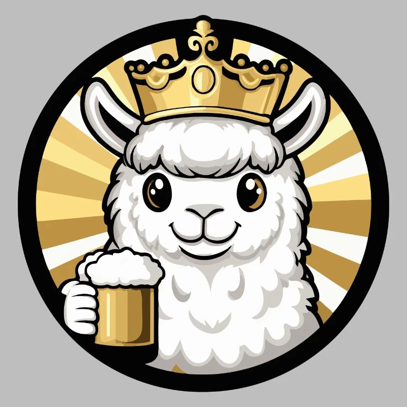 Alpaka Llama Bier Comic