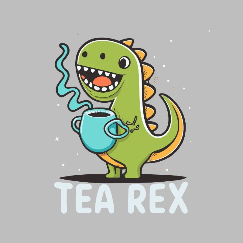 Funny 'Tea Rex' for tea lover