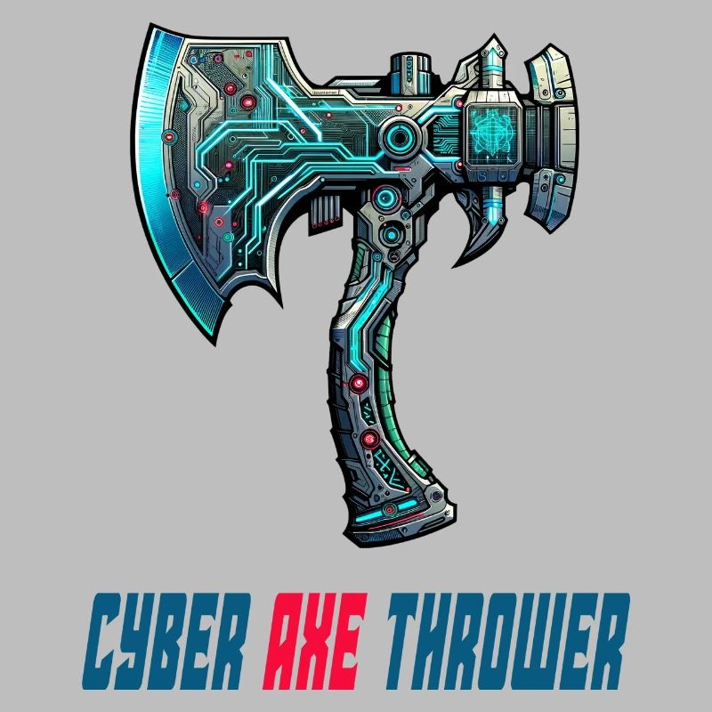 Cyber axe throwing axe sport design