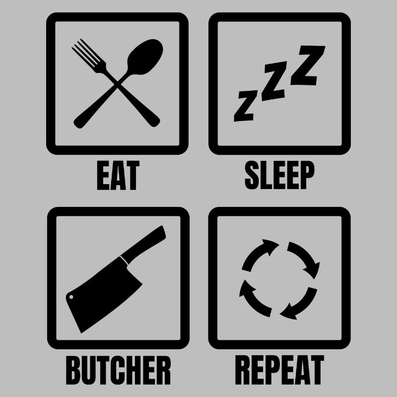 Routine quotidienne du boucher