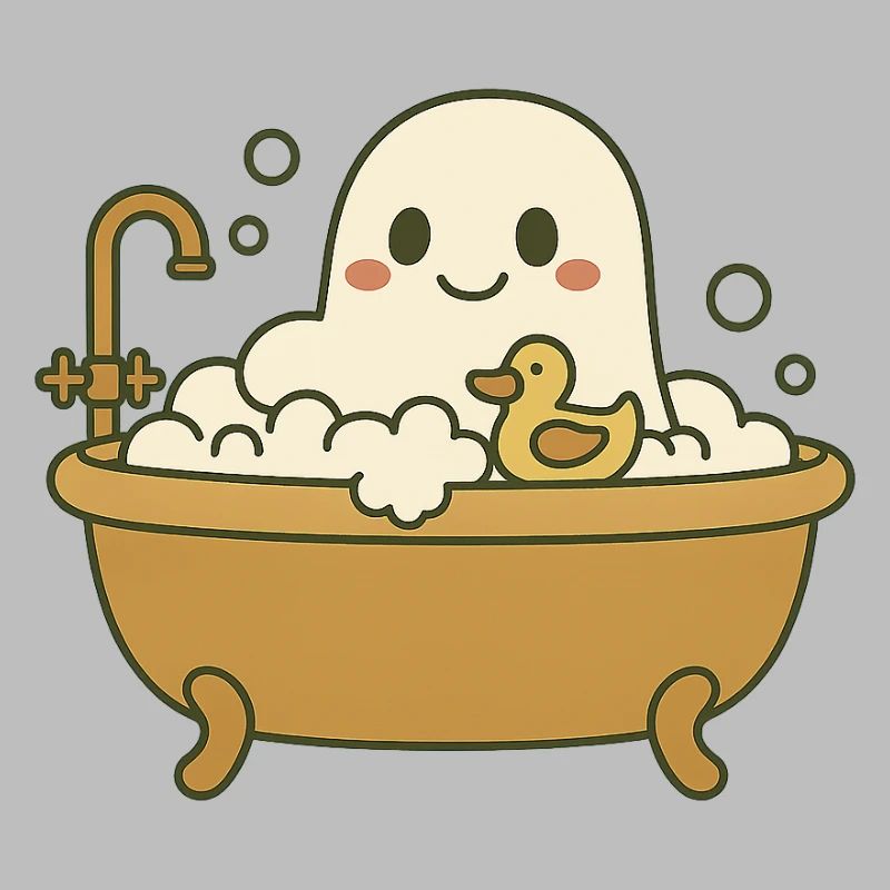 Ghost bubble bath