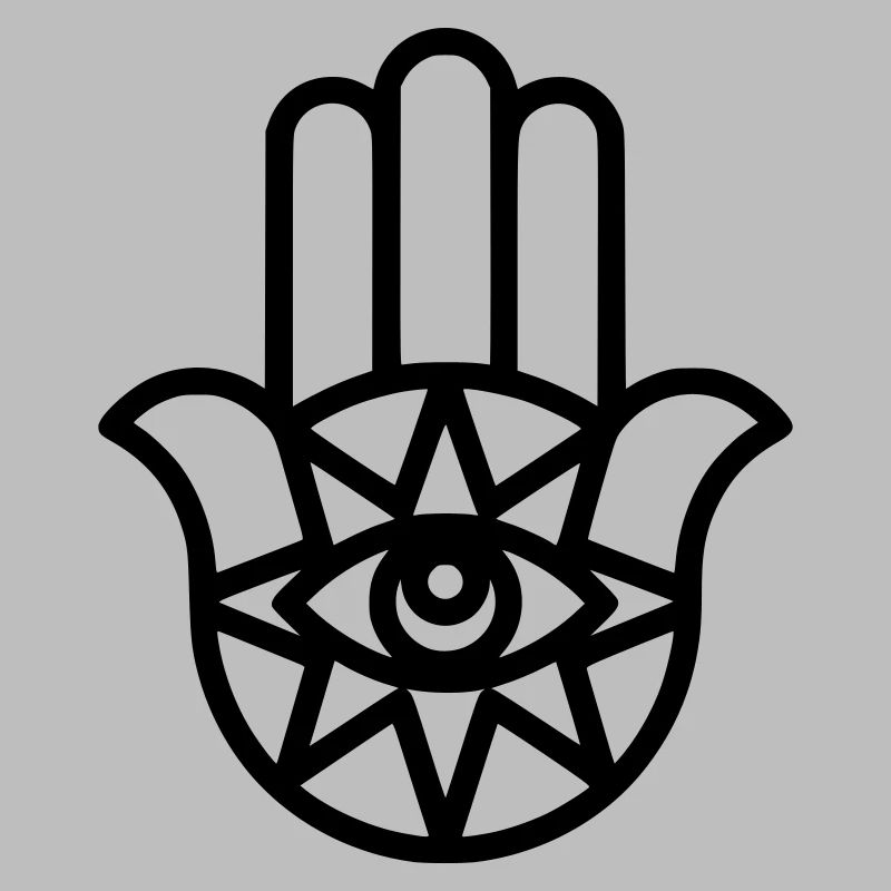 Silhouette de Fatima de la Main Hamsa