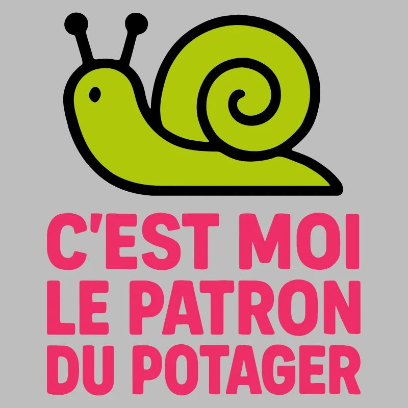 C'est Moi le Patron du Potager : Design Escargot