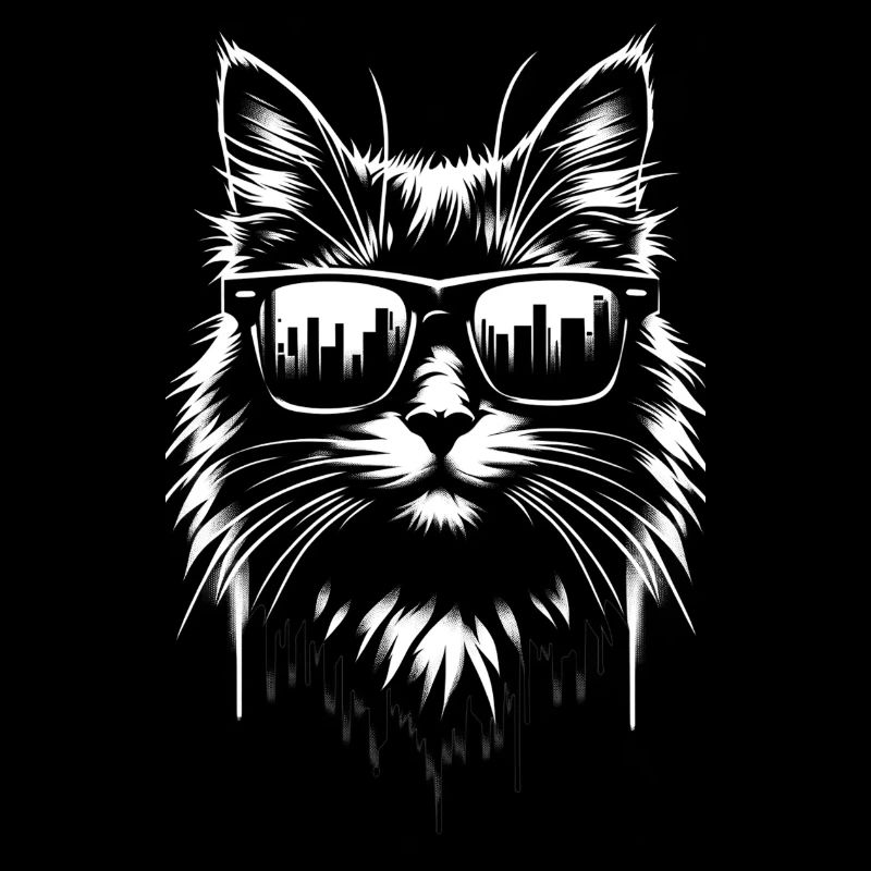 Chat cool | Lunettes de soleil Cat