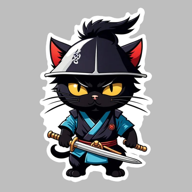 Ninja Cat - Samurai Kitten