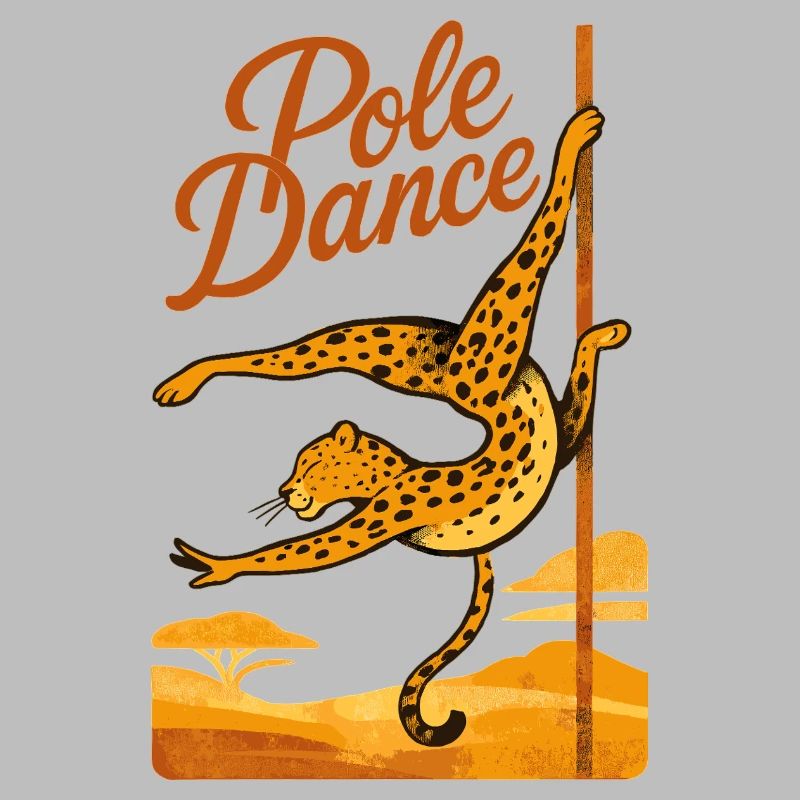 Pole Dance Leopardin Poledancerin Geschenk