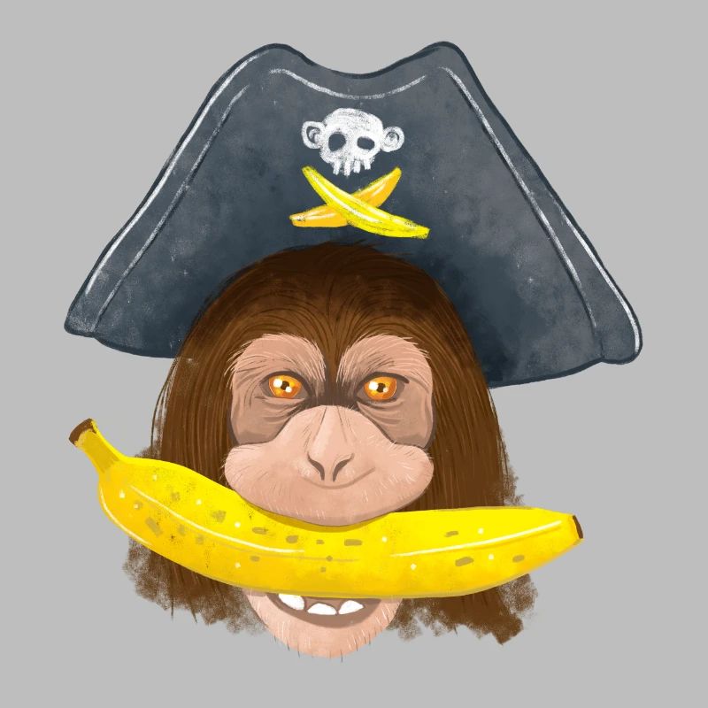 Going BANANAS Pirate chimpanzee