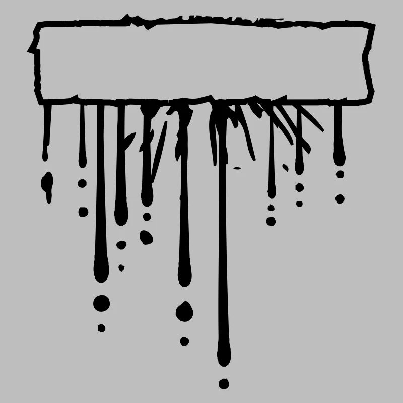 Text field sign frame drop graffiti splashes