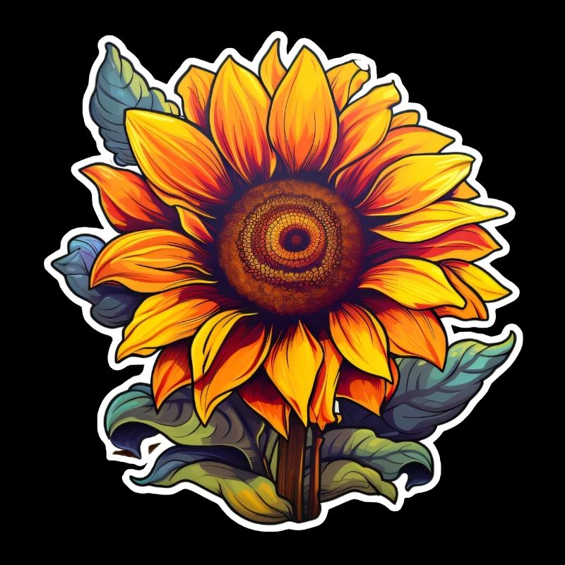 Sonnenblume einzeln