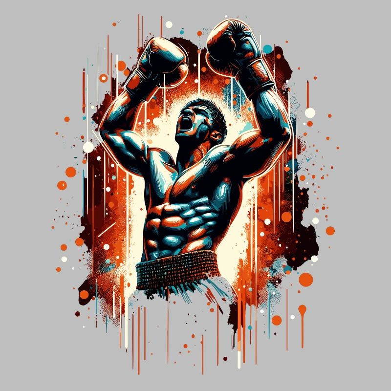 Boxer Victory Pose Victory Pose Boxing Gift