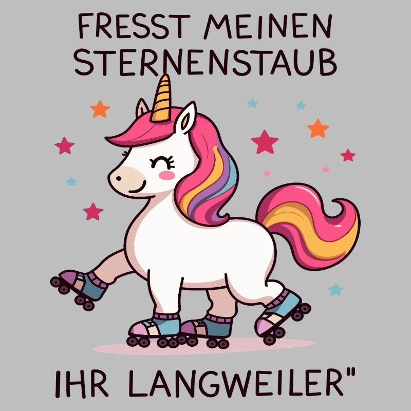 Rollschuh Einhorn